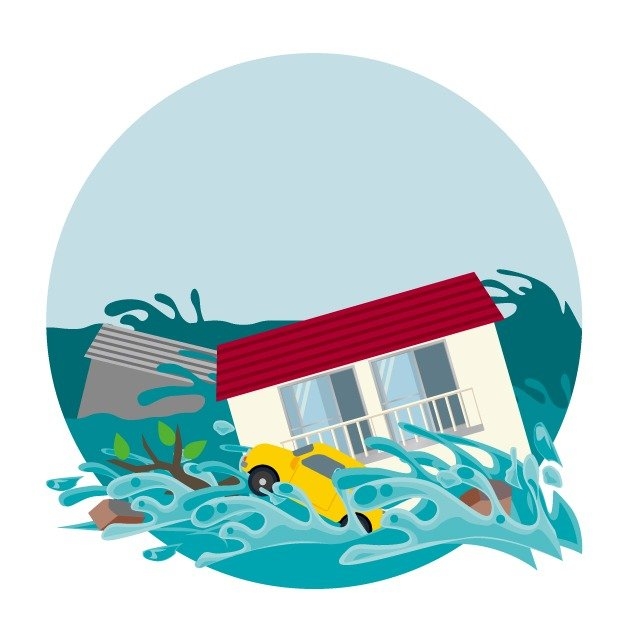 集中豪雨と所得税の軽減措置